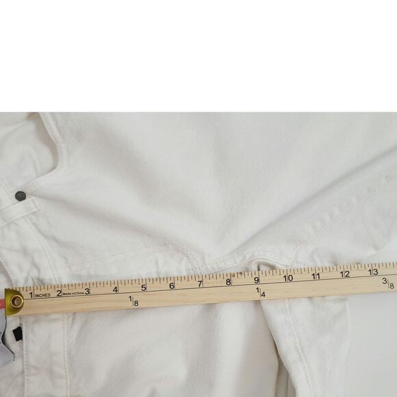 CAbi 100% BF JEANS IN WHITE, SZ 10 - Picture 12 of 13